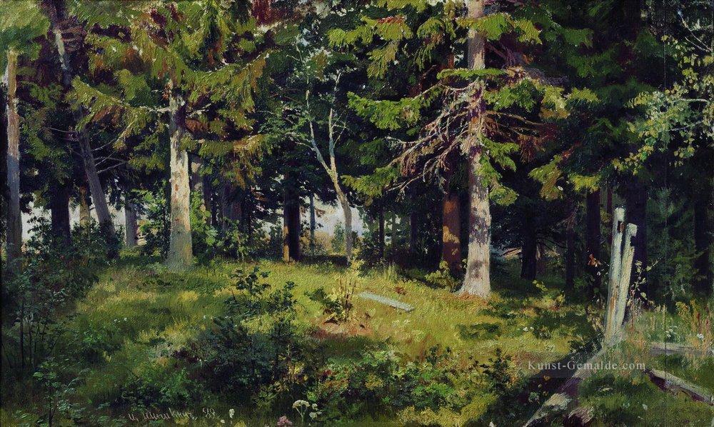 Lichtung im Wald 1889 klassische Landschaft Ivan Ivanovich Ölgemälde